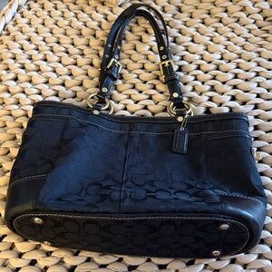 Coach Black Signature Gallery Tote